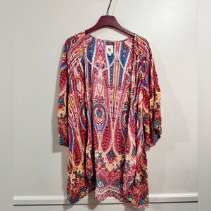 Billabong Multi Color Tunic Kimono Woman’s Size M/L